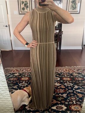 Veronica Beard “Anna” knit dress bronze